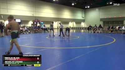 132 lbs Round 4 (16 Team) - Nikolas Blake, Alpha Wrestling vs Nicholas Lozano, Tennessee Valley