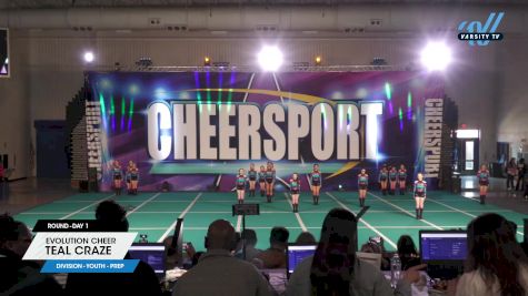 Evolution Cheer - Teal Craze [2024 L1.1 Youth - PREP Day 1] 2024 CHEERSPORT Toms River Classic