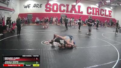 120/126 Round 2 - Demario Curry, Peach Grapplers vs Joshua White, Roundtree Wrestling Academy