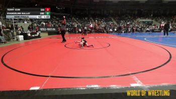 60 lbs Semifinal - Terry Eum, Savage House Wrestling Club vs Evangeline Ballay, Grindhouse Wrestling