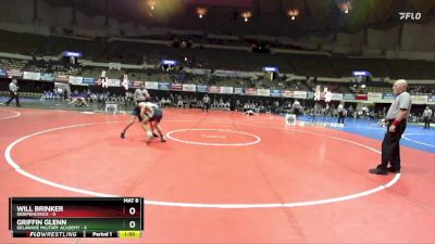 113 lbs Champ Round 1 (16 Team) - Will Brinker, Independence vs Griffin Glenn, Delaware Military Academy