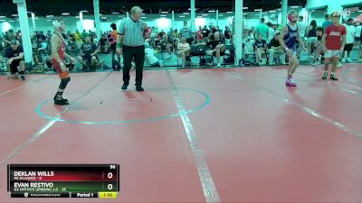 96 lbs Round 3 (6 Team) - Evan Restivo, U2 Upstate Uprising 2.0 vs Deklan Wills, PA Alliance