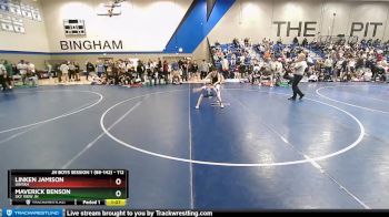 112 lbs Cons. Round 5 - Linken Jamison, Uintah vs Maverick Benson, Sky View JH