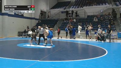 174 lbs Cons. Round 2 - Riley Davis, Shorter vs Nick Williams, UNC Pembroke