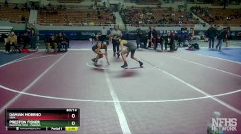 D2-113 lbs Champ. Round 1 - Preston Fisher, Mountain View - Marana vs Damian Moreno, Kofa