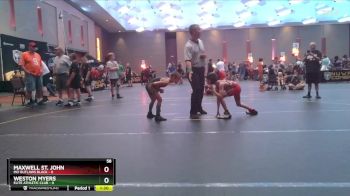 58 lbs Finals (8 Team) - Weston Myers, Elite Athletic Club vs Maxwell St. John, MO Outlaws Black