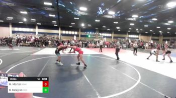 144 lbs Consi Of 16 #1 - Marvin Morton, Temecula Valley WC vs Richard Kalajyan, Tmwc