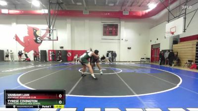 285 lbs Cons. Round 4 - Tyrese Covington, Pendleton Heights High School vs Vanbawi Lian, Southport Wrestling Club