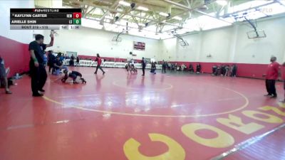 115 lbs Champ. Round 2 - Arielle Shin, Lincoln, Stockton vs Kaylynn Carter, Hemet