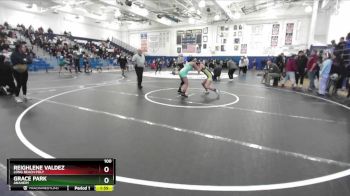 100 lbs Champ. Round 2 - Reighlene Valdez, Long Beach Poly vs Grace Park, Anaheim