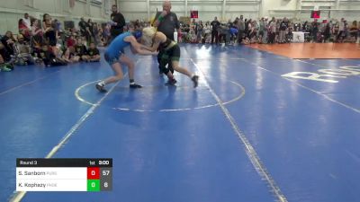 131 lbs Round 3 - Sienna Sanborn, Pursuit vs Kasey Kophazy, Phoenix Wrestling Club