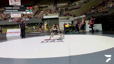 Schoolboys - 84 lbs Cons. Semis - Gabriel Navarro, Northshore Youth Club vs Nathan Owens, MatTime Wrestling