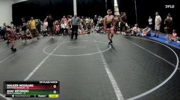 130 lbs Placement (4 Team) - Walker Woodard, Backyard Brawler vs Shay Krysinski, Micky`s Maniacs