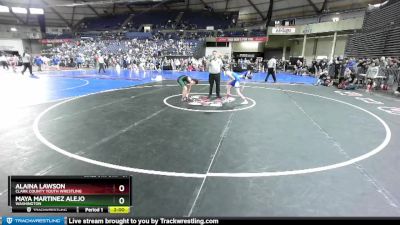 81 lbs Round 2 - Maya Martinez Alejo, Washington vs Alaina Lawson, Clark County Youth Wrestling