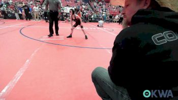 66 lbs Quarterfinal - Rhett Lawrence, Great Bend Wrestling Club vs Elias Sherron, Newkirk Takedown Club