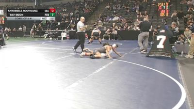 105 lbs Consi Of 8 #1 - Annabelle Rodriguez, College Park (NC) vs Lily Dizon, Pitman (SJ)