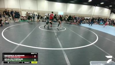 70 lbs Round 2 - Devin (dj) Portales, Texas Elite Wrestling Club vs Broderick Echemann, Katy Area Wrestling Club