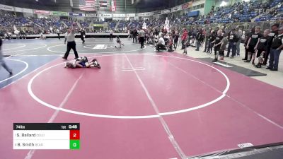 74 lbs Quarterfinal - Stihl Ballard, Colorado Outlaws vs Blake Smith, Bear Cave