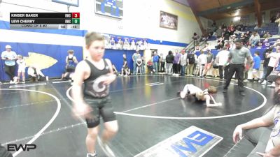 58 lbs Consi Of 8 #2 - Kinser Baker, Berryhill Wrestling Club vs Levi Cherry, Berryhill Wrestling Club