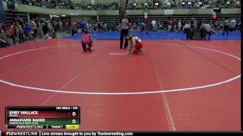 135 lbs Round 1 - Annamarie Bader, Pardeeville Boys Club vs Emry Wallace, GMLOS