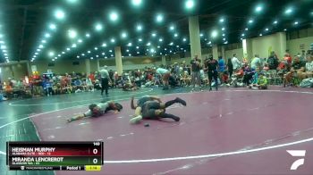 140 lbs Champ Round 1 (16 Team) - Heisman Murphy, Alabama Elite - Red vs Miranda Lencrerot, Glasgow WA