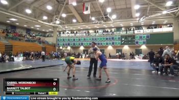 132 lbs Cons. Round 2 - Logan Roehl, Yorba Linda vs Issac Bush, Rancho Buena Vista