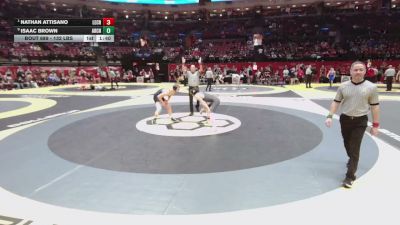 132 lbs Quarters - Nathan Attisano, Legacy Christian vs Isaac Brown, Archbold