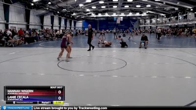 138 lbs Champ. Round 1 - Lanie Cecala, Augustana (IL) vs Hannah Wigern, Augsburg University