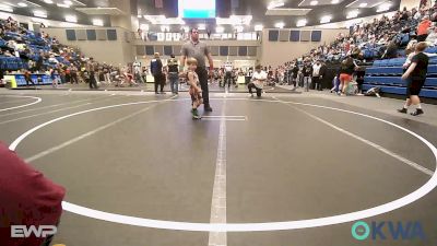 45 lbs Round Of 16 - Kolsen Ashley, Blackwell Wrestling Club vs Trek Castor, Woodward Youth Wrestling