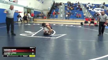 125 lbs 2nd Wrestleback (8 Team) - Damien Lopez, Santa Ana vs Eathon Rider, Bakersfield