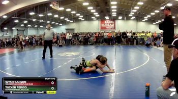 70 lbs Semifinal - Wyatt Larson, Wild Buffalo Wrestling Club vs Tucker Pedigo, Gunston Wrestling Club