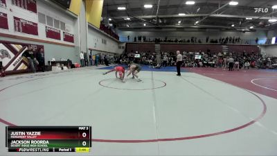 132 lbs Champ. Round 2 - Jackson Roorda, Desert Ridge High School vs Justin Yazzie, Monument Valley