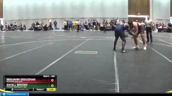 285 lbs Champ. Round 2 - Excell Brooks, Marian University (IN) vs Benjamin DeGuzman, Baldwin Wallace