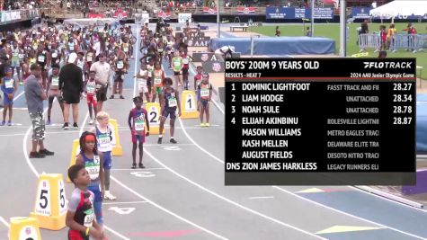 Youth Boys' 200m, Finals 8 - Age 9