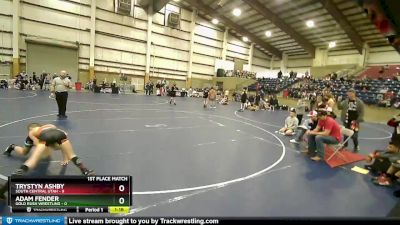 83 lbs Finals (2 Team) - Adam Fender, Gold Rush Wrestling vs Trystyn Ashby, South Central Utah