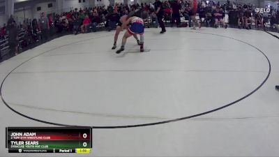 168 lbs Quarterfinal - John Adam, 2 Tuff Gym Wrestling Club vs Tyler Sears, Syracuse Youth Mat Club