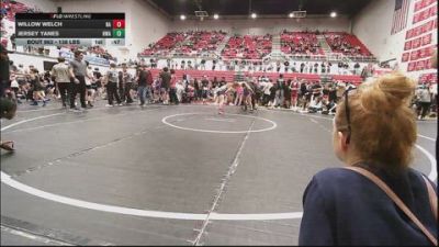 138 lbs Final - Willow Welch, NA vs Jersey Yanes, HURRICANE WRESTLING ACADEMY