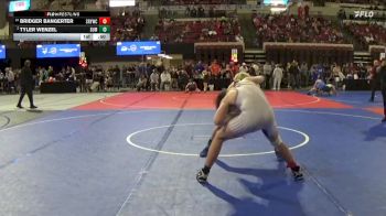 145 lbs Cons. Round 2 - Tyler Wenzel, Powell Wrestling Club vs Bridger Bangerter, Snake River Youth Wrestling Cl