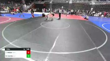 113 lbs Quarterfinal - Tuff Weber, LSRV Mat Rats vs Brandon Combs, Valley WC