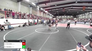 73 lbs Consi Of 4 - Aj Gonzalez, Savage House WC vs Esaias Heredia, Slvwc