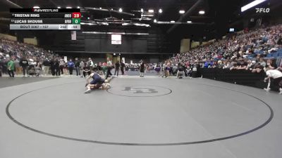 157 lbs Champ. Round 1 - Trever Mogren, Overland Park - St. Thomas Aquinas HS vs Brennen Bowers, Topeka-Seaman