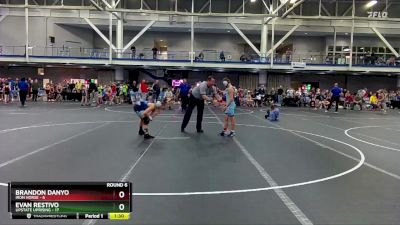 88 lbs Round 6 (10 Team) - Evan Restivo, Upstate Uprising vs Brandon Danyo, Iron Horse