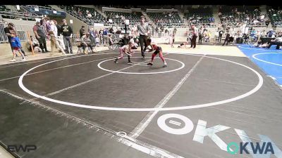 46 lbs Consolation - Alaina Bert, Del City Little League Wrestling vs Rory Rice, Coweta Tiger Wrestling