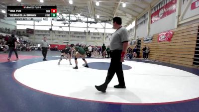 145 lbs Cons. Round 6 - Keirabella Brown, Concord vs Mia Poe, San Leandro