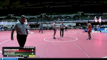 157 lbs Finals (2 Team) - Devon Deem, United States Naval Academy vs Denton Spencer, University Of Virginia