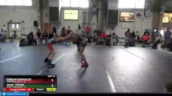 110 lbs Round 6 (8 Team) - Gideon Gonzalez, Warhawks Black vs Isaac Young, NCWAY Crusaders