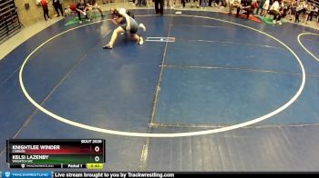 160 lbs Round 1 - KnightLee Winder, CARBON vs Kelsi Lazenby, Wasatch WC