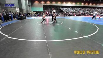 61 lbs Consi Of 8 #2 - Zaniyah Sandoval, MAT MECHANICS vs Georgia Reed, Legacy Elite Wrestling Club