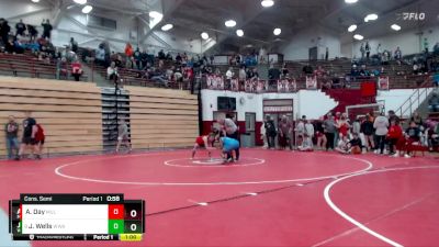 137-148 lbs Cons. Semi - Journee Wells, Warren Wrestling Academy vs Aries Day, Mulberry