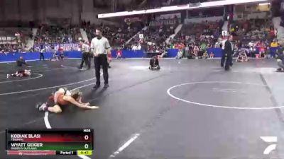 67 lbs Champ. Round 1 - Kodiak Blasi, Triumph vs Wyatt Geiger, Ogden`s Outlaws